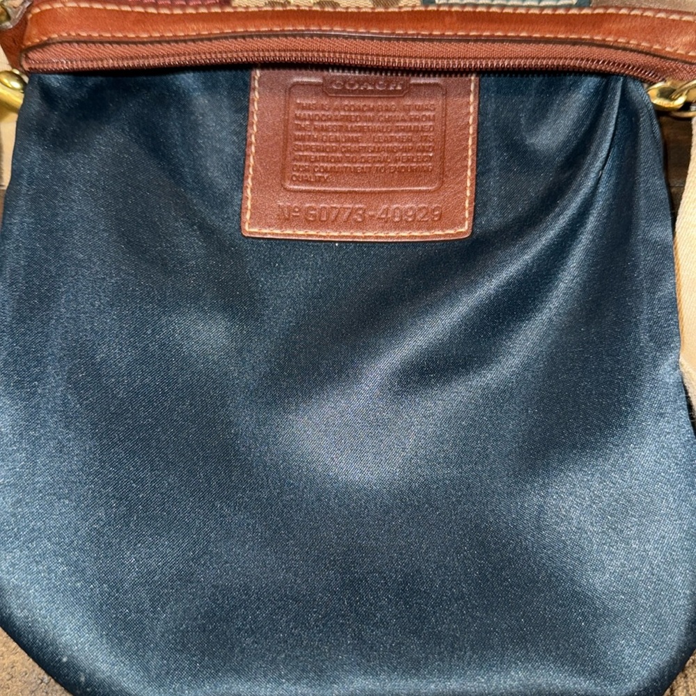 Coach “2007” Y2K Holiday Patchwork Crossbody/Swing Bag (#40929)(EUC) - Picture 13 of 17